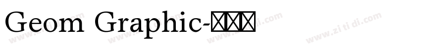 Geom Graphic字体转换